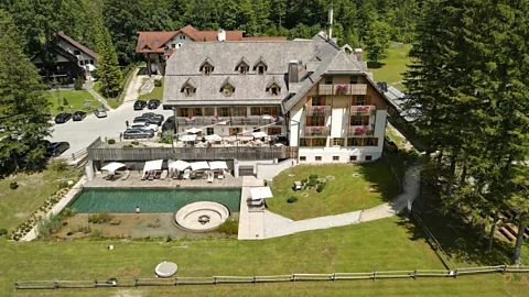 Hotel Plesnik At Hotel Plesnik, guests are encouraged to go "kneipping" at the ice-cold mountain water spring adjacent to the spa (Credit: Hotel Plesnik)