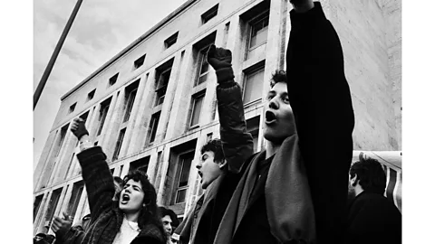 Fabio Sgroi Thousands of students protesting against the Mafia in Palermo in 1986 (Credit: Fabio Sgroi)