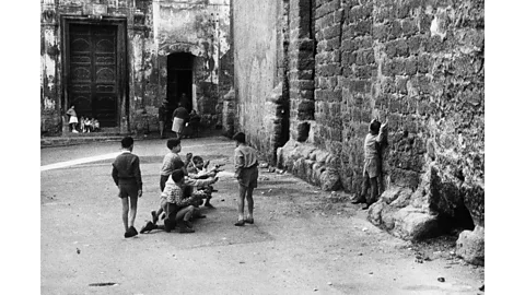 Enzo Sellerio Palermitan children "shooting" on All Souls' Day in 1960 (Credit: Enzo Sellerio)
