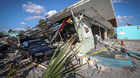 Getty Images Hurricane Ian knocked out power to more than four million people in Florida and caused catastrophic flooding (Credit: Getty Images)