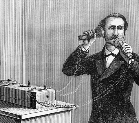 Alexander Graham Bell, the inventor of the telephone