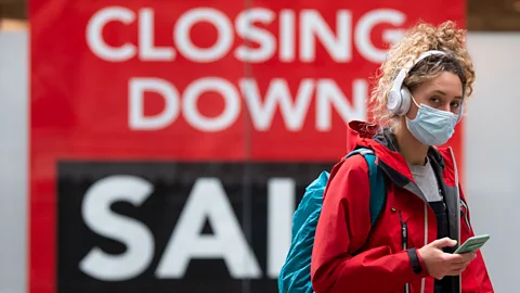 Closing down sign in UK October 2020