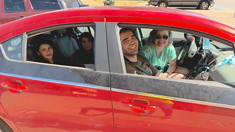 City of Dallas The Howards say the community mapping project has taught them how to protect their children from heatwaves (Credit: City of Dallas)