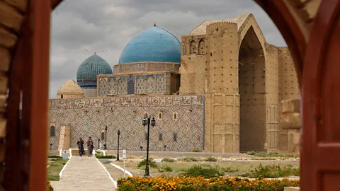 Education Images/Getty Images The Mausoleum of Khoja Ahmed Yasawi is an architectural marvel (Credit: Education Images/Getty Images)