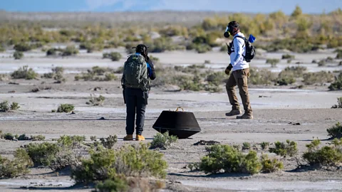 Getty Images Osiris-Rex mission members recovering capsule (Credit: Getty Images)