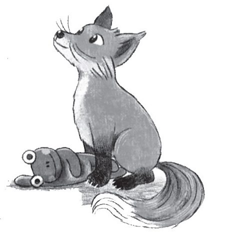 An illustration of the firefox with a frog toy.