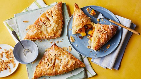 Air fryer peach turnovers