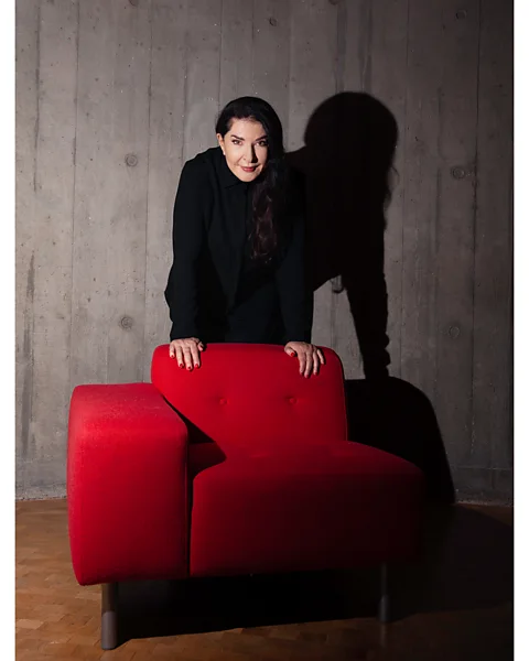 Javier Hirschfeld Marina Abramović at London's Southbank Centre, where she is doing a 'takeover' with her performance art institute (Credit: Javier Hirschfeld)