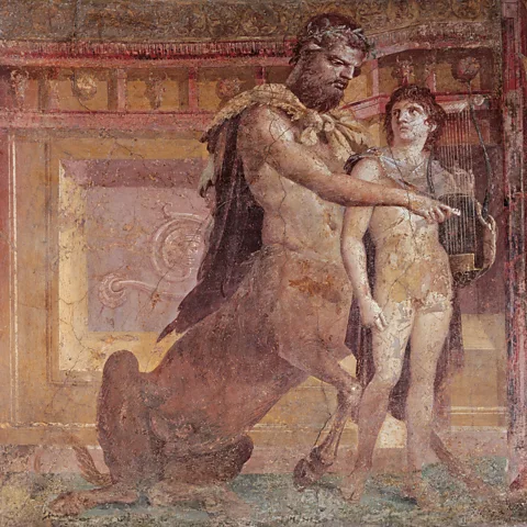 Getty Images Chiron and Achilles Child, by unknown artist, 1st Century, fresco (Credit: Getty Images)