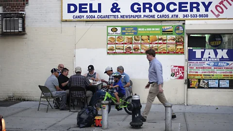 David Grossman/Alamy Bodegas have long served as communal living rooms for members of New York's Latino community (Credit: David Grossman/Alamy)