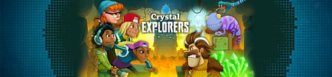 Play our fun English game Crystal Explorers