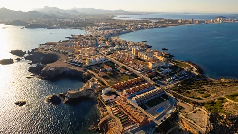 Getty Images Mar Menor, Europe's largest coastal saltwater lagoon, faces severe contamination from pesticide runoff (Credit: Getty Images)