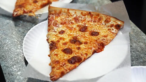 Arthur Bovino Margherita Pizza in Queens is an old-school spot with cheesy, oil-drippingly indulgent slices (Credit: Arthur Bovino)