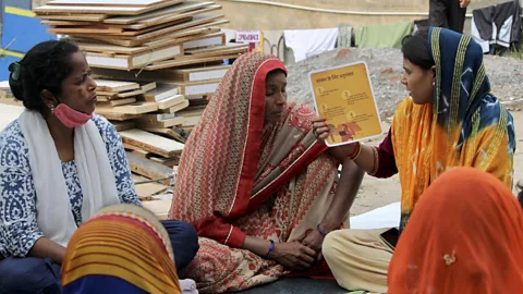 Cornerstone Knowledge Builders Cornerstone is trying to educate women and children in low-income communities in Delhi about the risks of indoor air pollution (Credit: Cornerstone Knowledge Builders)