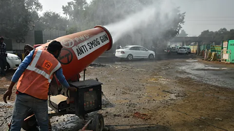 Getty Images The authorities in Delhi have been trying to reduce the high levels of air pollution in the city, but they have faced criticism for not doing enough (Credit: Getty Images)