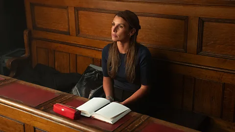 Disney Coleen Rooney is the subject of a new documentary, following the story of her 'Wagatha Christie' court case (Credit: Disney)