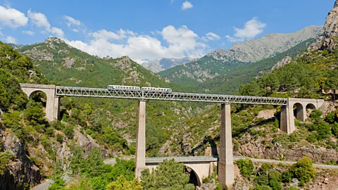 Allard Schager/Alamy Two years after creating the Eiffel Tower, Gustave Eiffel built the Pont du Vecchio viaduct to carry Corsica's Little Train (Credit: Allard Schager/Alamy)