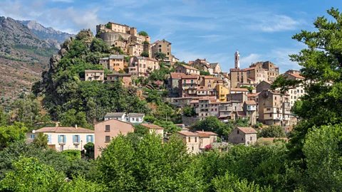 Stefano Valeri/Alamy Corte is set in a stunning location in Corsica's mountainous interior (Credit: Stefano Valeri/Alamy)