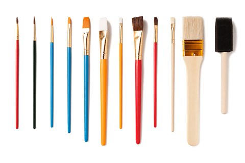 Assorted Artist Paintbrushes