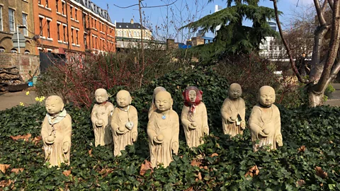 Shafik Meghji Statues in the Crossbones Graveyard, London