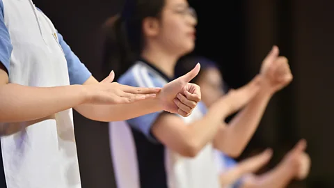 Getty Images Human languages are not just written and spoken, but can be physically communicated too (Credit: Getty Images)