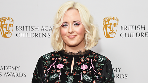 Katie Thistleton smiling while at the British Academy Children's awards