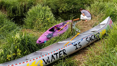 Getty Images The Anishinaabe tribal community have been collaborating with scientists to document struggling populations of whitefish in Lake Michigan (Credit: Getty Images)