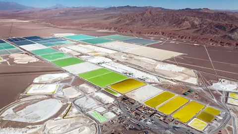 Getty Images Lithium mining takes a heavy toll on the environment, often reshaping entire landscapes (Credit: Getty Images)