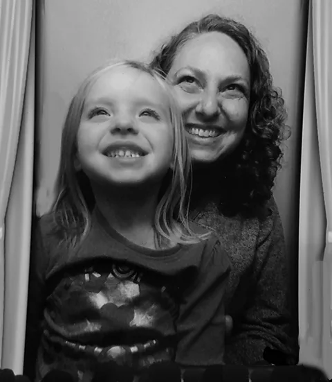 Courtesy of Julie Teninbaum Julie Teninbaum found her first freelance opportunity with The Second Shift in 2016, when her children were four and two (Credit: Courtesy of Julie Teninbaum)