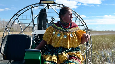 Lisette Morales McCabe Osceola, a Miccosukee member and environmental activist, has spent decades teaching people about the Miami area's Indigenous past (Credit: Lisette Morales McCabe)