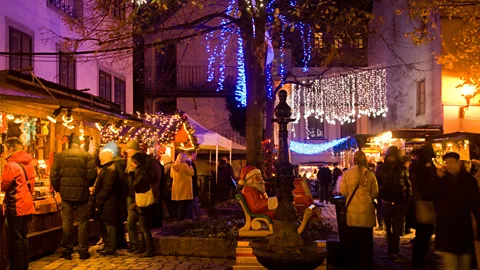 Hackenberg-Photo-Cologne/Alamy Of Vienna's many beautiful Christmas markets, the Spittelberg Christmas Market is small and intimate with curated goods (Credit: Hackenberg-Photo-Cologne/Alamy)