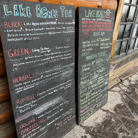 Phoebe Smith More than 100 teas are on offer at Lake Agnes Tea House (Credit: Phoebe Smith)