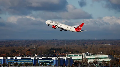 Reuters Virgin Atlantic Flight100 takes off from Heathrow Airport, London (Credit: Reuters)