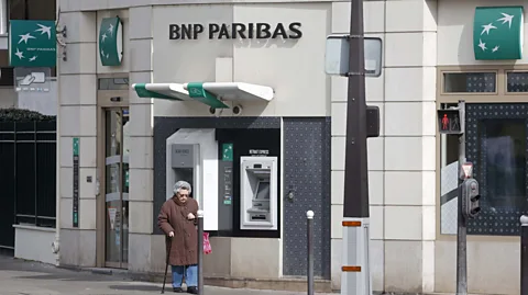 Getty Images The French bank BNP Paribas has said it will cease funding new gas projects (Credit: Getty Images)