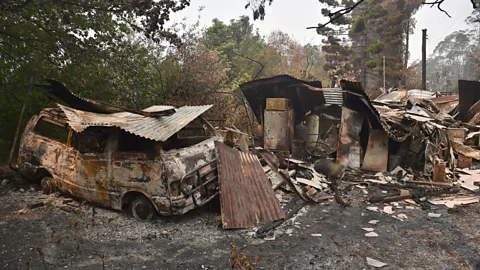 Getty Images The 2019-20 bushfires in Australia raged after a deadly heatwave, devastating swathes of New South Wales (Credit: Getty Images)