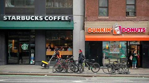 Alamy With the introduction of CosMc's, McDonald's is going up against heavy hitters Starbucks and Dunkin' (Credit: Alamy)