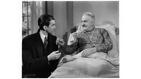 Getty Images James Stewart and Frank Morgan play complicated characters in The Shop Around the Corner (Credit: Getty Images)