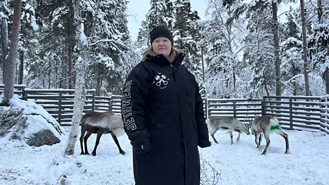 Erika Benke Tiina Sanila-Aikio says reindeer husbandry is the best way to maintain open landscapes in both the tundra and boreal forests (Credit: Erika Benke)