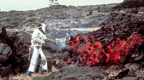 Getty Images We've been poking and prodding volcanoes for at least a century (Credit: Getty Images)