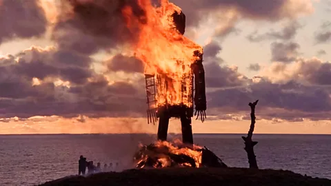 Alamy The Wicker Man has inspired festivals, including one in Scotland, and has echoes in Burning Man in the US (Credit: Alamy)