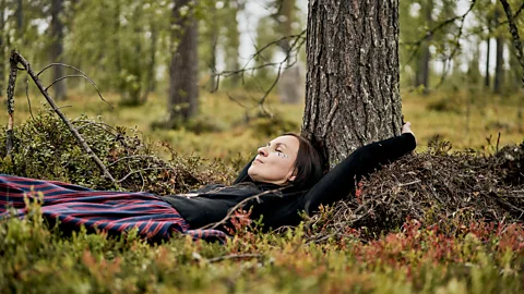 Finland's Eat Shoot Drive Virupi at the World Tree Hug Championship held in Haripuu Forest, Finland.