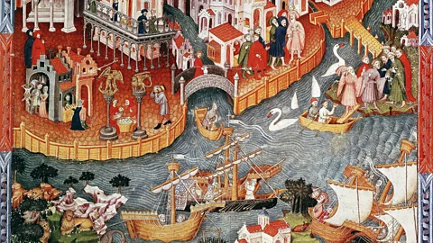 UniversalImagesGroup/Getty Images Travels of Marco Polo, 15th century manuscript