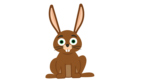 An illustration of a brown rabbit.