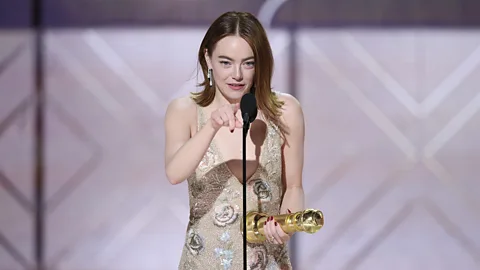 Getty Images Emma Stone at the Golden Globes 2024