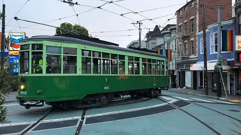 Laura Kiniry San Francisco's street cars authentically represent international street cars from the late 19th and early 20th Centuries (Credit: Laura Kiniry)