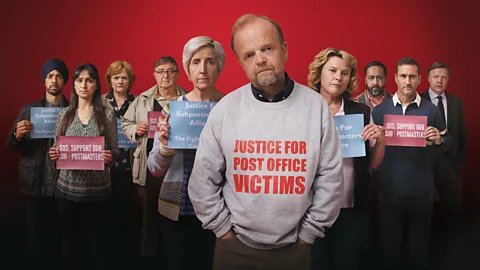ITV Bates led a group of 555 sub-postmasters who launched legal action against the Post Office in 2017 (Credit: ITV)