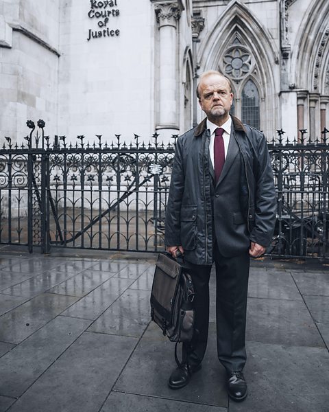 ITV Toby Jones plays post office worker Alan Bates in the drama (Credit: ITV)