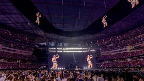 Getty Images Taylor Swift fans are experiencing The Eras Tour on VR, and it's getting them even closer to their favourite superstar (Credit: Getty Images)