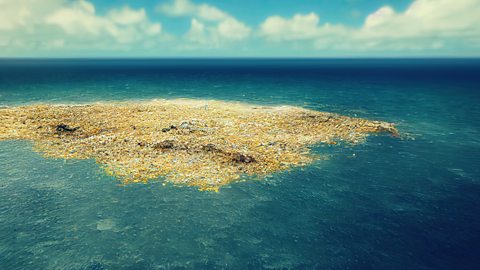 Shutterstock Artists impression of the Great Pacific Garbage Patch (Credit: Shutterstock)