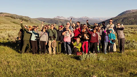 Alamy Lamar Valley InstaMeet group photo